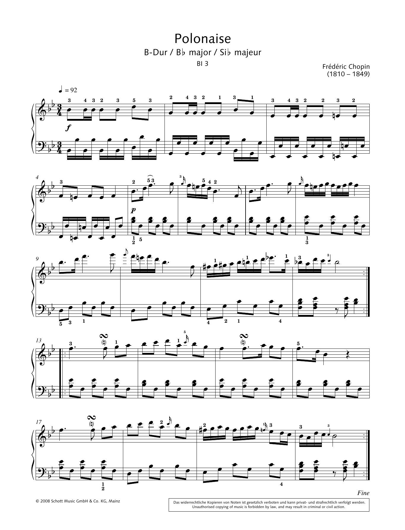 Product gallery: Page 1 of 1 Polonaise in B-flat major, Hans-Gunter Heumann