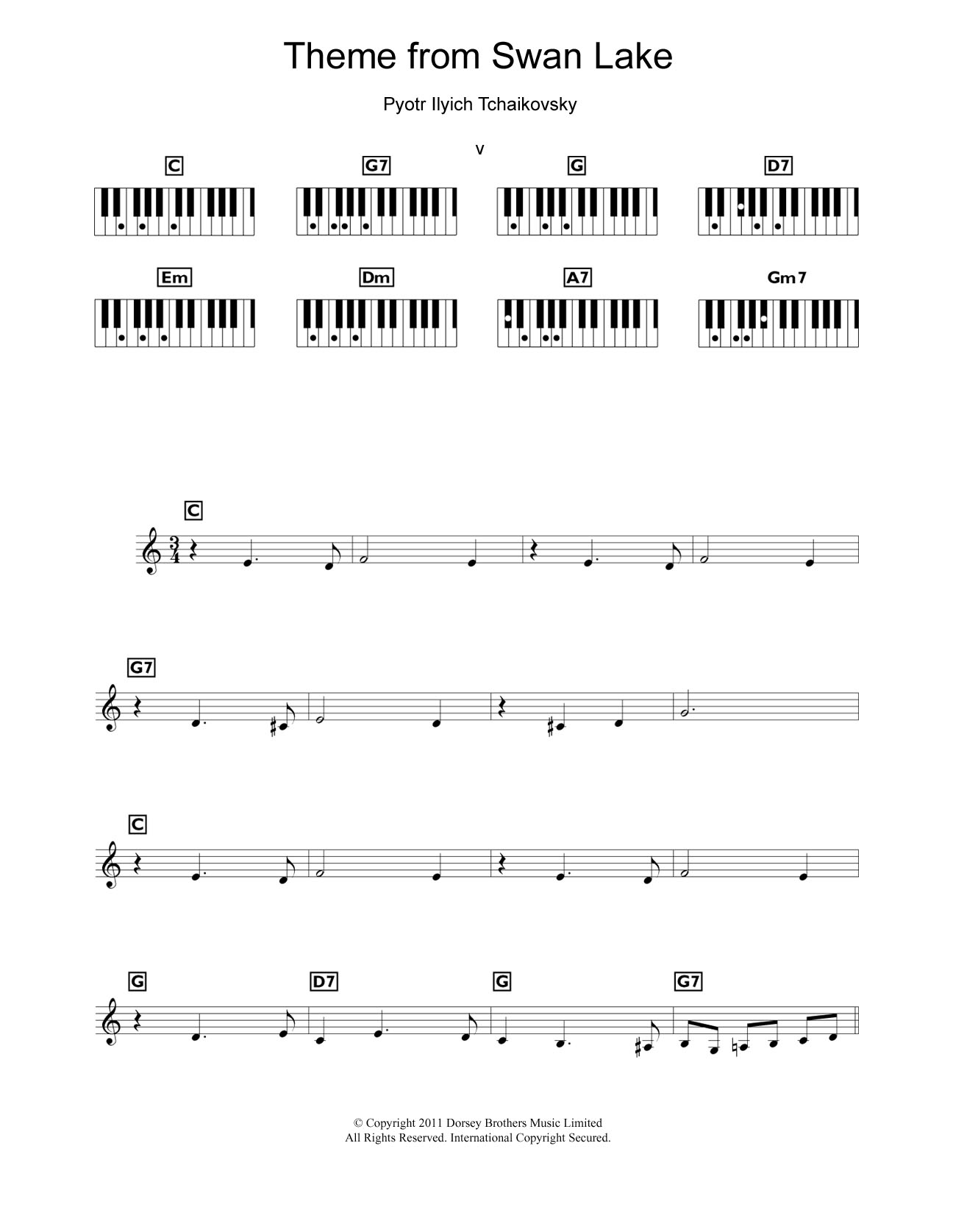 Produktbild zu: Theme from Swan Lake
