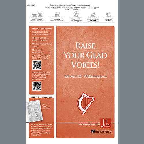 cover: Raise Your Glad Voices, Edwin M. Willmington & John Francis Wade