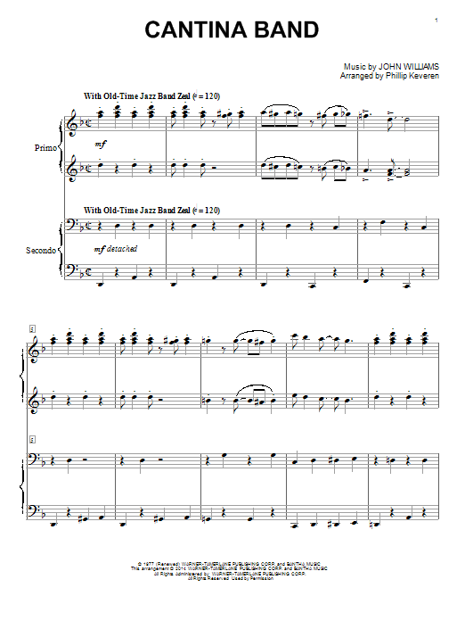 Product picture to: Cantina Band (from Star Wars: A New Hope) (arr. Phillip Keveren)