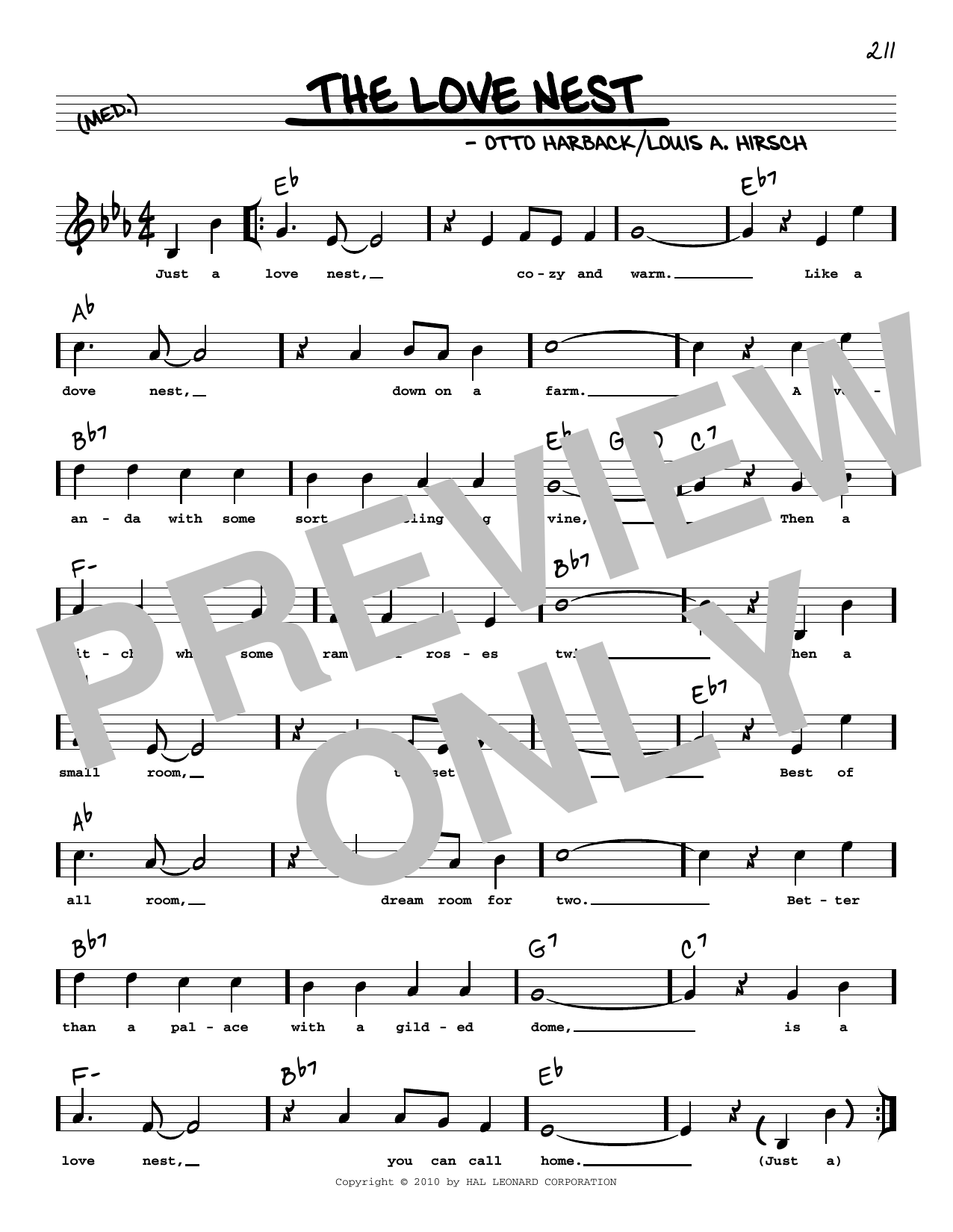 Product picture to: The Love Nest (arr. Robert Rawlins)