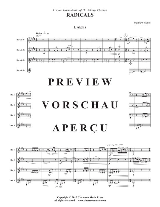 Produktgalerie: Seite 3 von 21 Radicals , , (Horn Quartett)