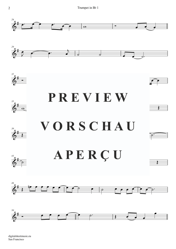 Produktgalerie: Seite 9 von 11 San Francisco, McKenzie, Scott, (Trompeten Trio + Klavier)