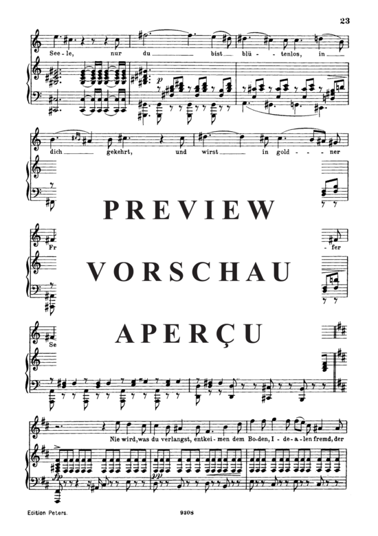 Product gallery: Page 3 of 4 Sehnsucht D.516 Der Lerche wolkennahe Lieder, , High Voice and Piano