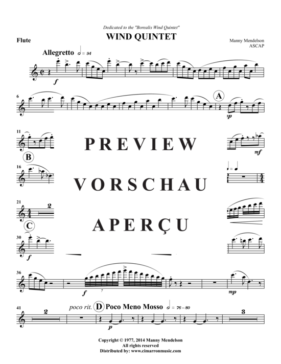 Produktgalerie: Seite 14 von 21 Wind Quintet , , (Holzbläserquintett)