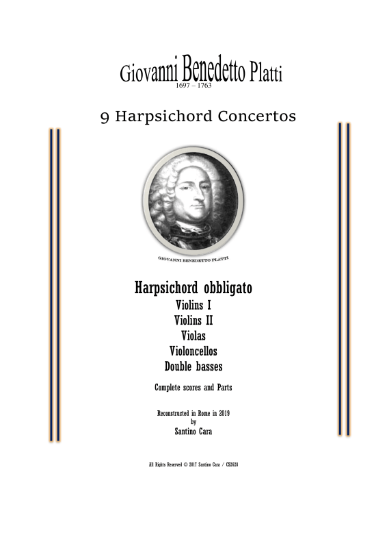 Produktbild zu: 9 Konzerte für obligates Cembalo und StreicherGiovanni Benedetto Platti