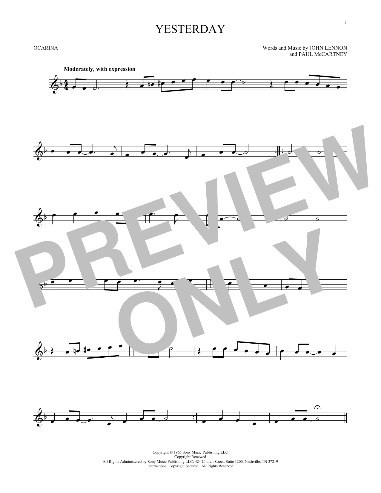 Product gallery: Page 1 of 1 Yesterday, The Beatles