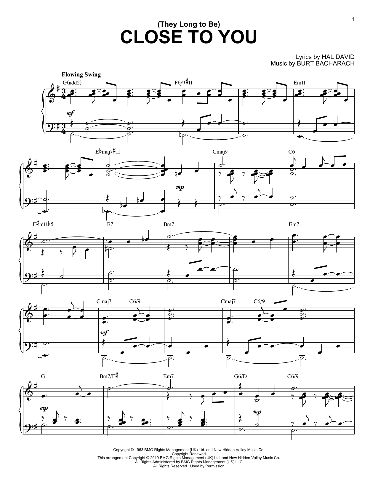 Product gallery: Page 1 of 1 (They Long To Be) Close To You [Jazz version], Carpenters