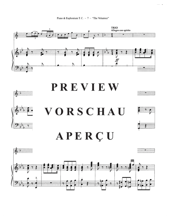Product gallery: Page 11 of 21 The Volunteer , , (euphonium/cornet in Bb + piano)