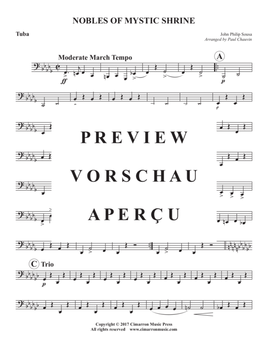 Produktgalerie: Seite 16 von 17 Nobles of th Mystic Shrine , , (Blechbläserquintett)