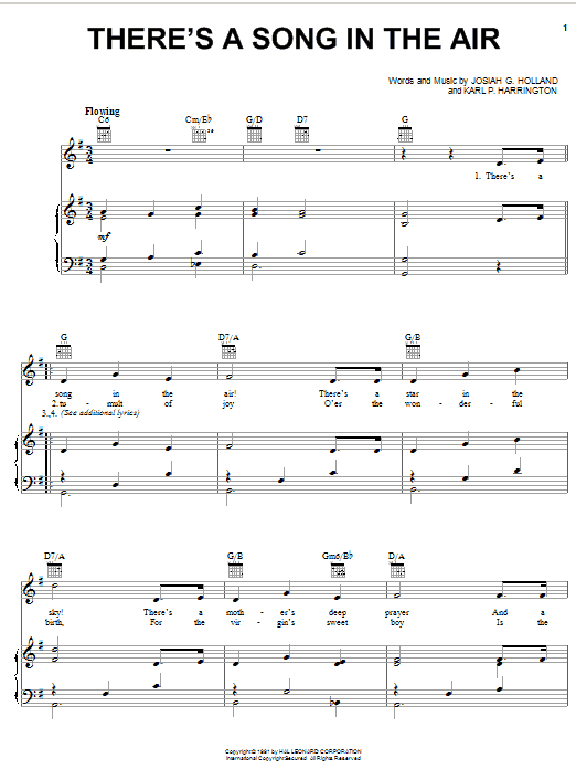 Product gallery: Page 1 of 1 There's A Song In The Air, Josiah G. Holland