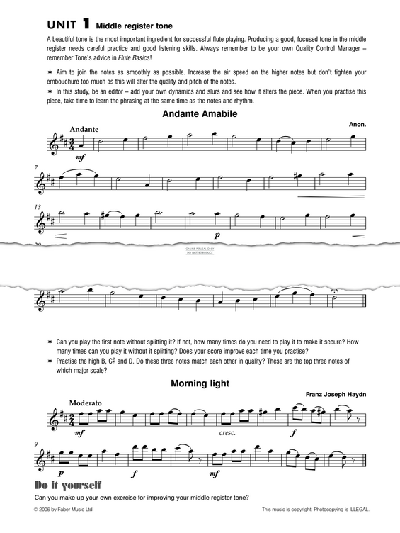 Product gallery: Page 1 of 1 Flute Basics Repertoire Unit 1 - Flute Part, Sally Adams