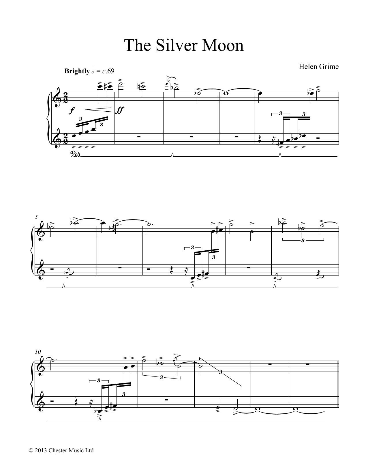 Produktgalerie: Seite 1 von 1 The Silver Moon, Helen Grime, Klavier