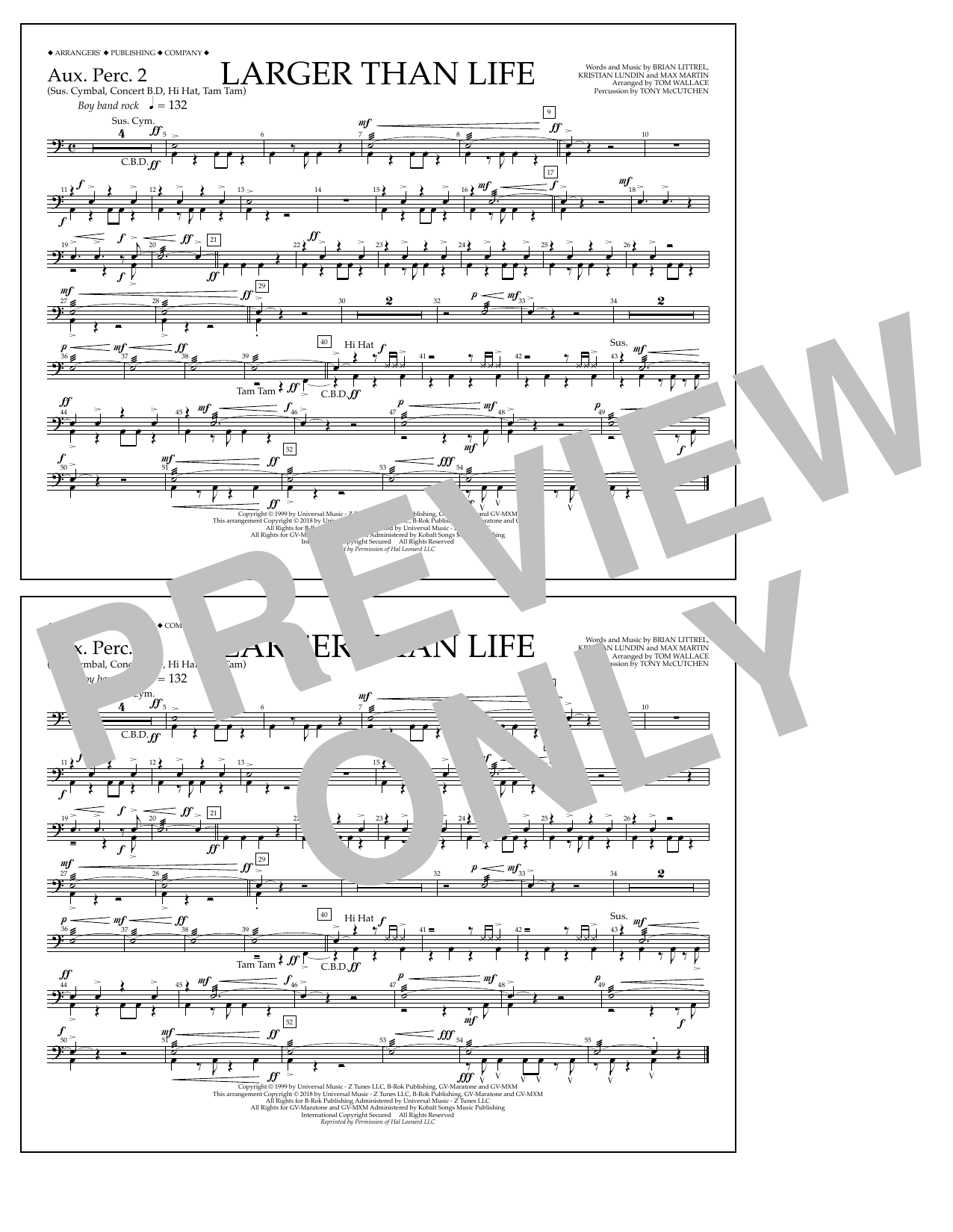 Product picture to: Larger Than Life - Aux. Perc. 2