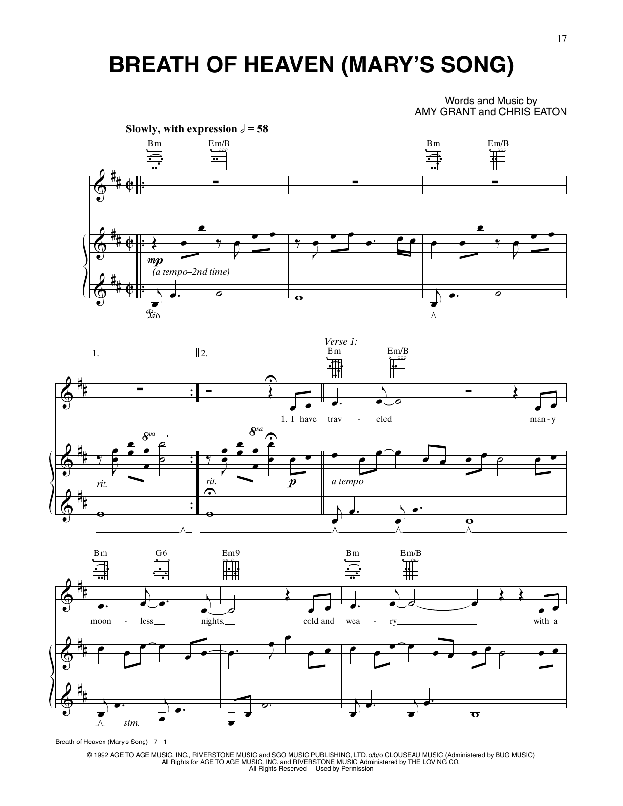 Product picture to: Breath Of Heaven (Mary's Song)
