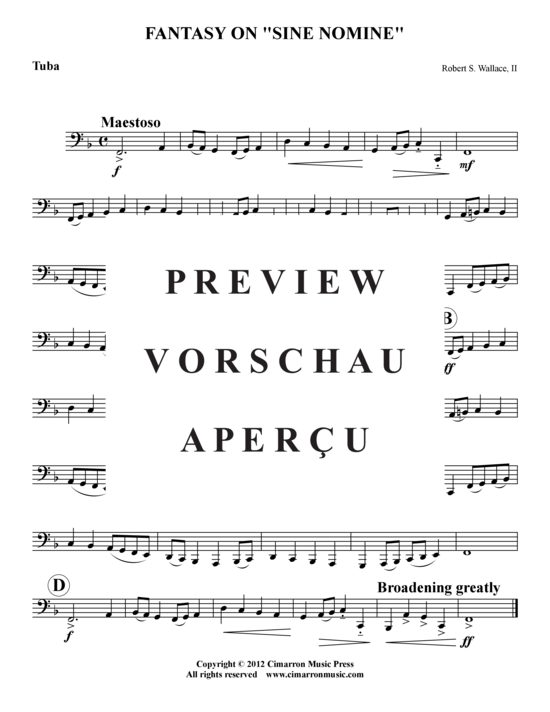 Produktgalerie: Seite 8 von 8 Fantasie auf Sine Nomine , , (Blechbläserquintett)