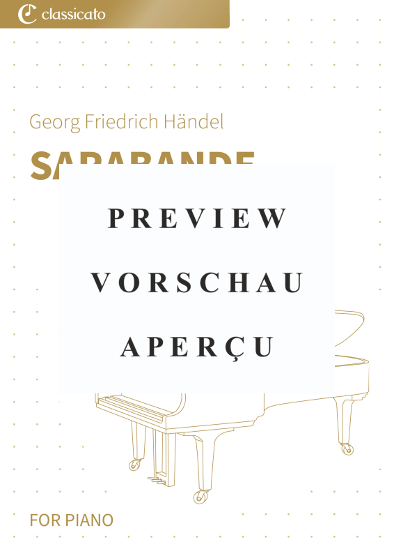 Produktgalerie: Seite 2 von 6 Sarabande - Suite Nr. 4 d-Moll HWV 437, , Klavier Solo