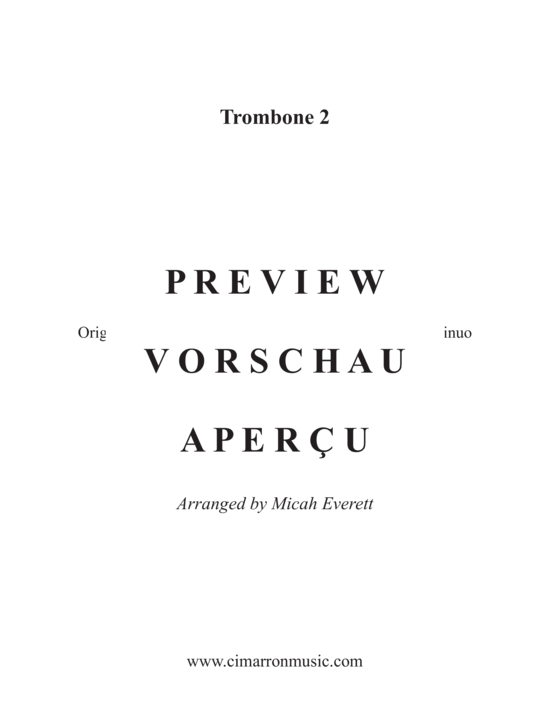 Product gallery: Page 21 of 21 Quartet in D Major, TWV 43:G2 , , (Trombone Quartet)