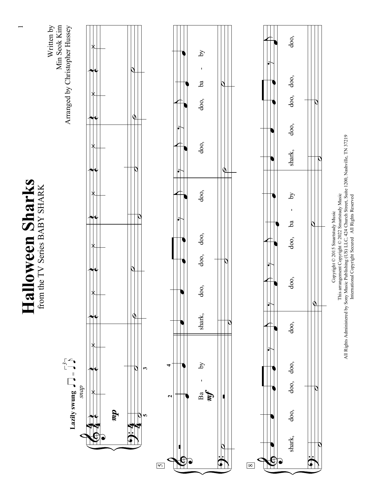 Produktbild zu:  Halloween Sharks (arr. Christopher Hussey) - Min Seok Kim