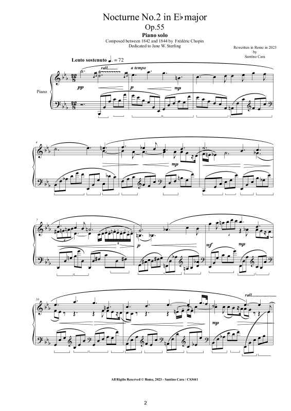 Product gallery: Page 1 of 7 Nocturne No. 2 in E flat major Op. 55, , Solo Piano