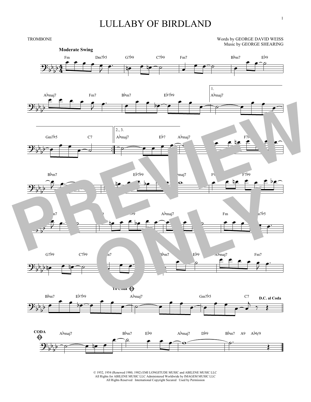 Product gallery: Page 1 of 1 Lullaby Of Birdland, George Shearing