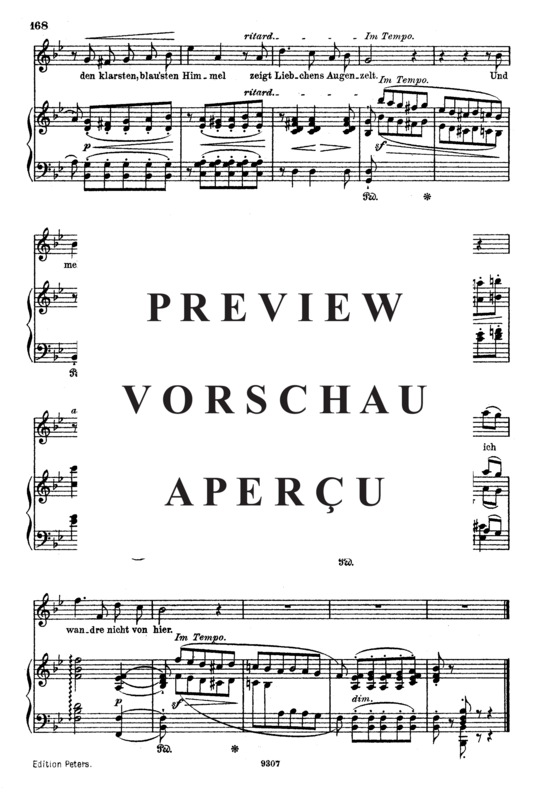 Product gallery: Page 4 of 4 Ich wand're nicht, Op.51 No.3, , High Voice and Piano