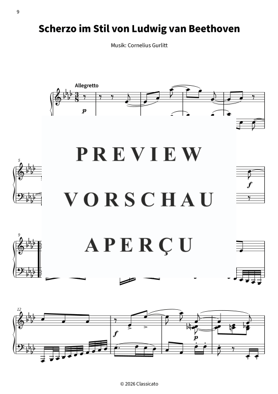 Product gallery: Page 11 of 11 Ach du lieber Augustin op. 115 - Charakterstücke im Stil berühmter Meister, , Solo Piano