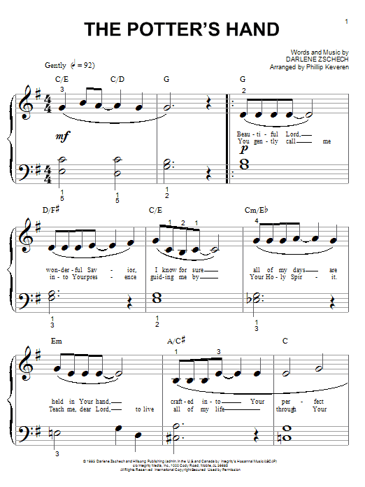 Produktbild zu: The Potter's Hand (arr. Phillip Keveren)