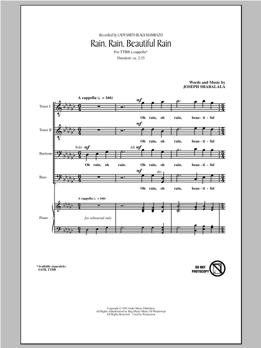 Produktbild zu: Rain, Rain, Beautiful Rain