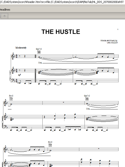 Produktgalerie: Seite 1 von 1 The Hustle, Van McCoy & The Soul City Symphony, Gesang, Gitarre, Klavier