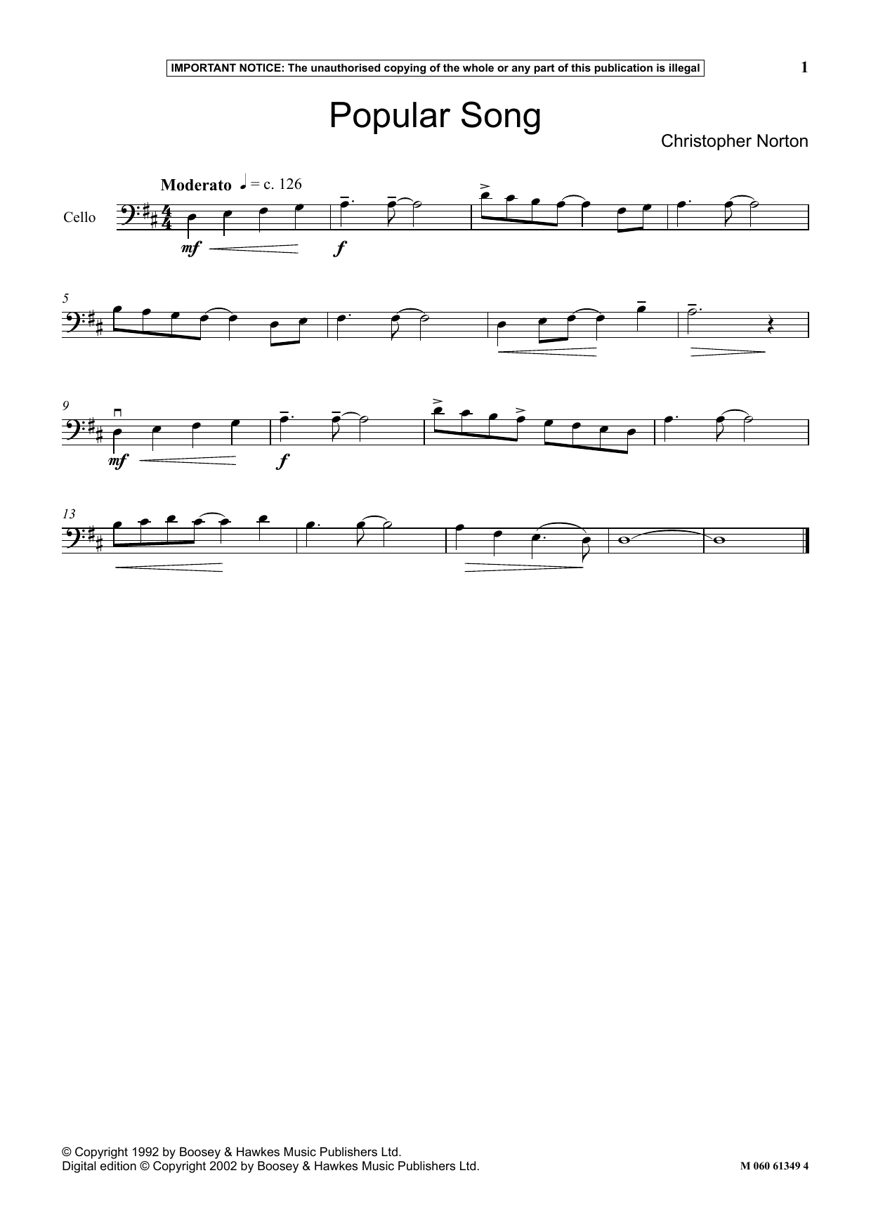 Product picture to: Popular Song