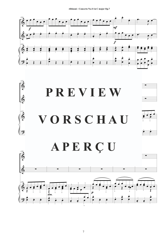 Product gallery: Page 8 of 11 Oboe Concerto No.11 in C-Dur Op.7, , 2 Oboes and Piano/Harpsichord