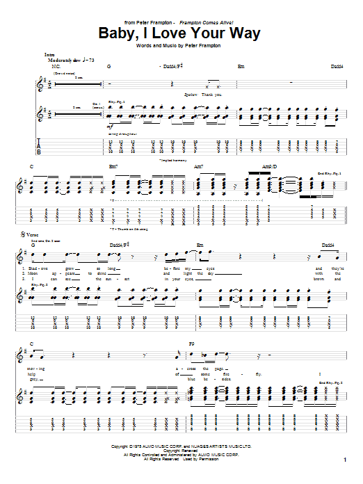 Product gallery: Page 1 of 1 Baby, I Love Your Way, Peter Frampton