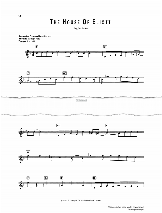 Produktgalerie: Seite 1 von 1 The House Of Elliott, Jim Parker, Keyboard