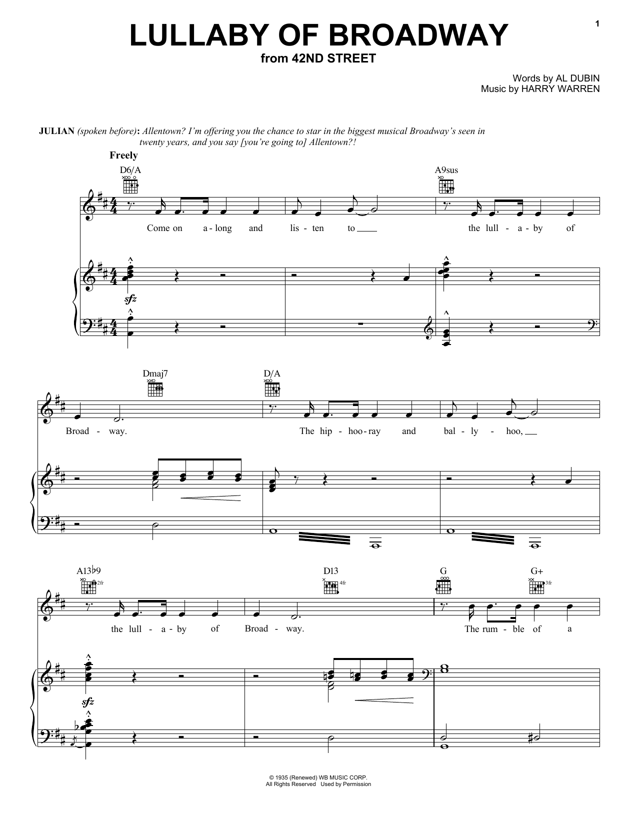 Produktbild zu: Lullaby Of Broadway