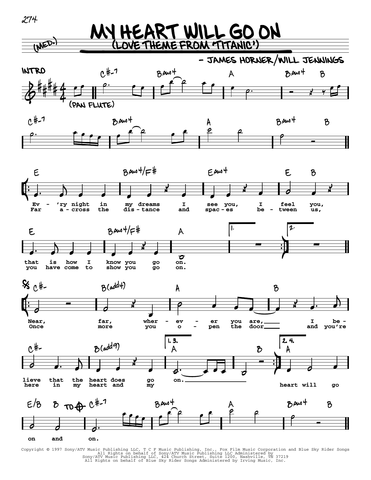 Produktbild zu: My Heart Will Go On (Love Theme from Titanic)