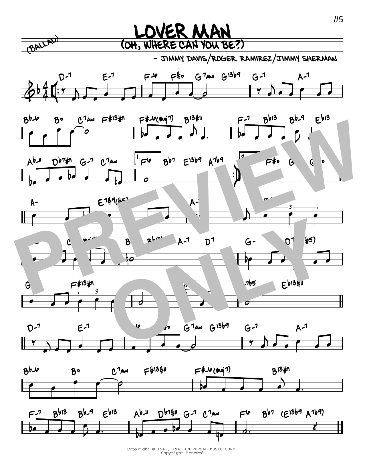 Produktbild zu: Lover Man (Oh, Where Can You Be?) (arr. David Hazeltine)