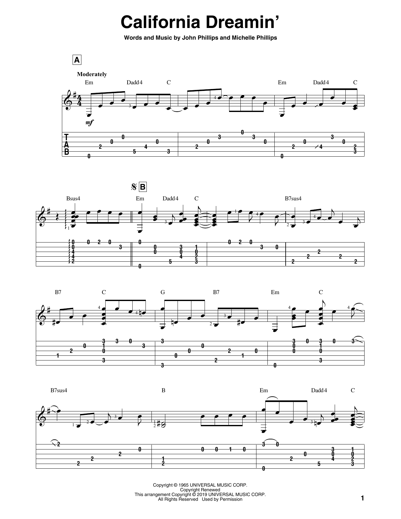 Produktbild zu:  California Dreamin' - The Mamas & The Papas