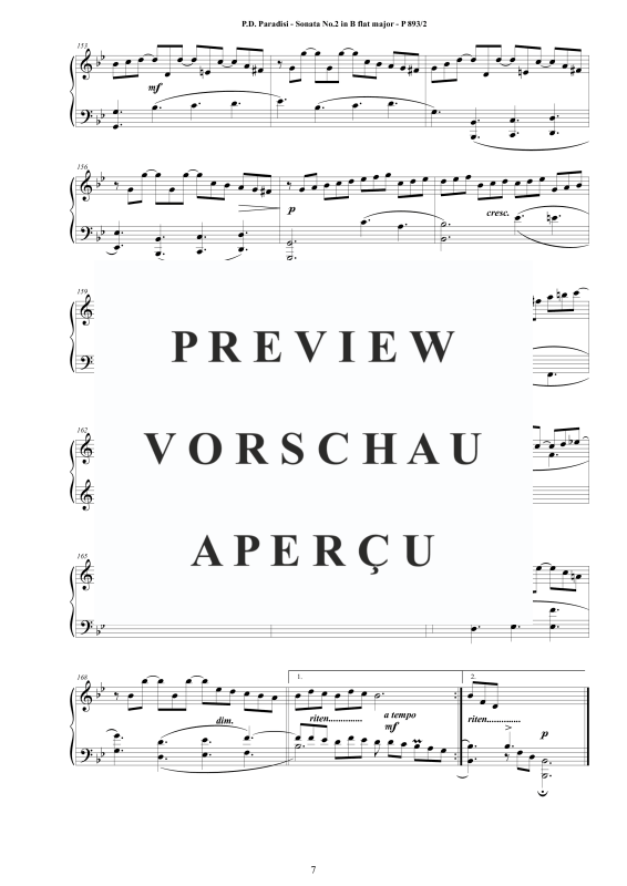 Produktgalerie: Seite 8 von 8 Sonate Nr. 2 in B-Dur, , Klavier Solo