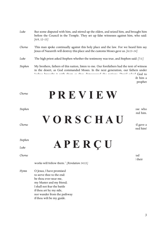 Product gallery: Page 6 of 21 The Acts of the Apostles , , (baritone, mixed choir, piano, organ, + chamber orchestra)