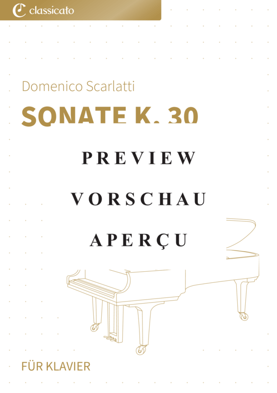 gallery: Sonate K. 30 - Essercizi per Gravicembalo, Nr. 30 , , (Klavier Solo)