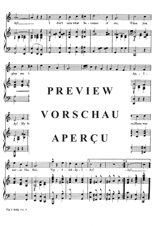 Produktgalerie: Seite 6 von 8 Yip-I-Addy-I-Ay , Popular Standard, Klavier und Gesang