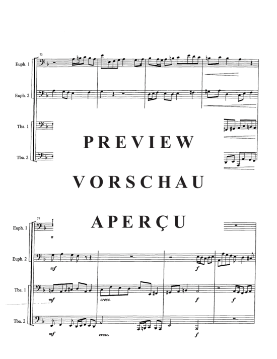 Product gallery: Page 12 of 21 Canzona in d , , (Tuba Quartett EETT)