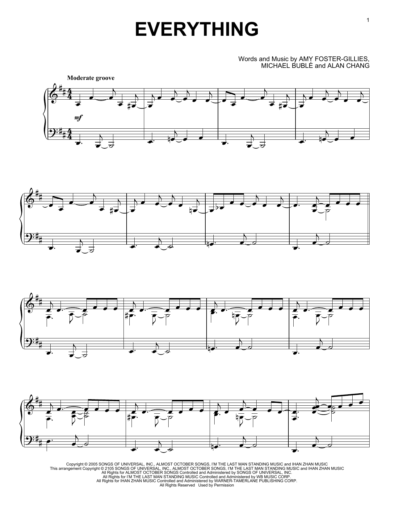 Product gallery: Page 1 of 1 Everything, Michael Bublé
