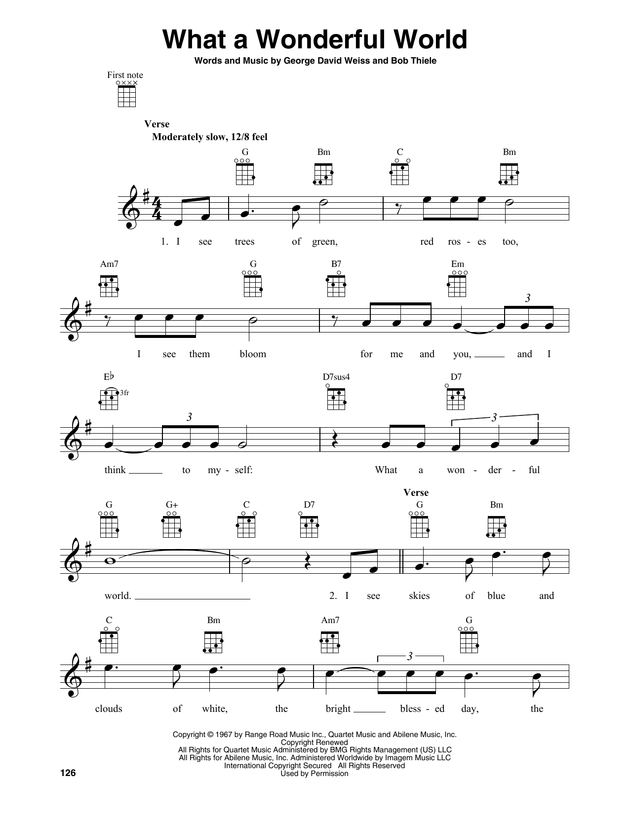 Product gallery: Page 1 of 1 What A Wonderful World, Louis Armstrong
