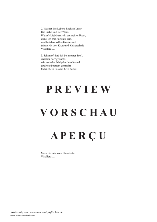 Product gallery: Page 3 of 3 Bierlied , , Piano and Voice