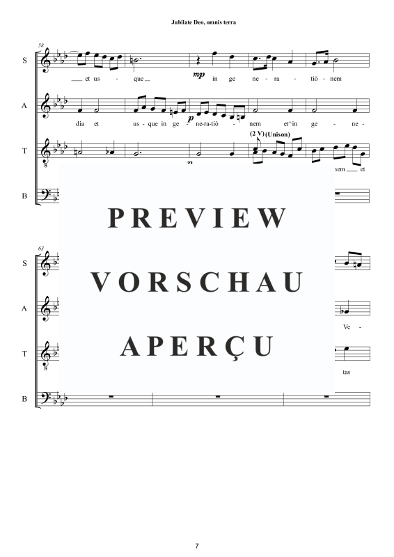 Produktgalerie: Seite 8 von 11 Jubilate Deo, omnis terra, , Oster Motette für Gemischter Chor