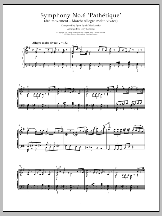 Produktbild zu: Pathetique (from The 6th Symphony)