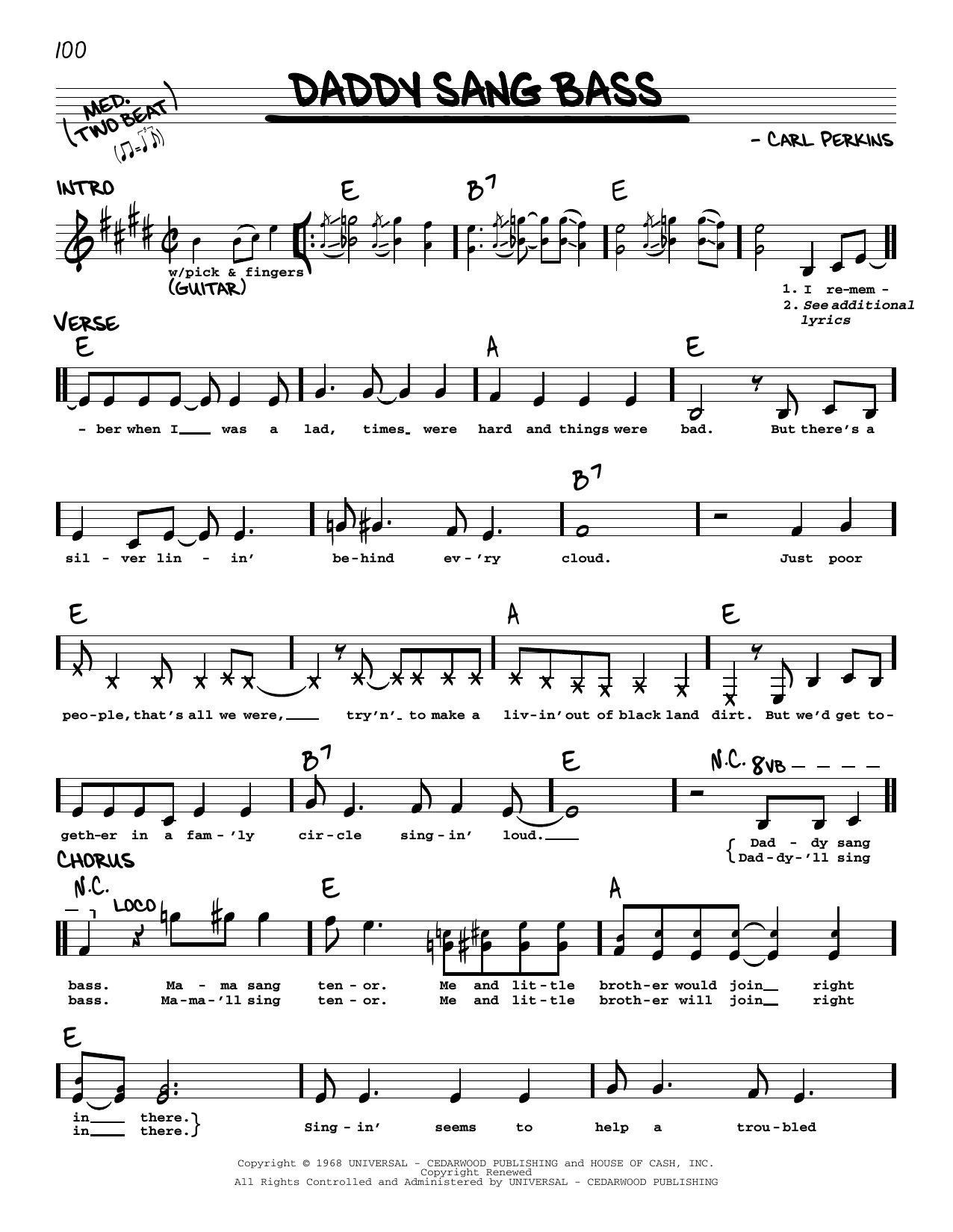 Produktbild zu: Daddy Sang Bass