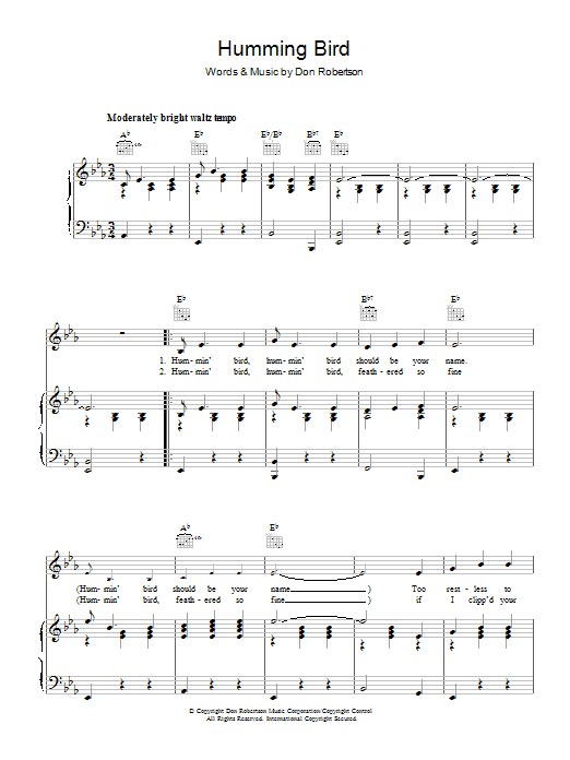 Product gallery: Page 1 of 1 Humming Bird, Frankie Laine
